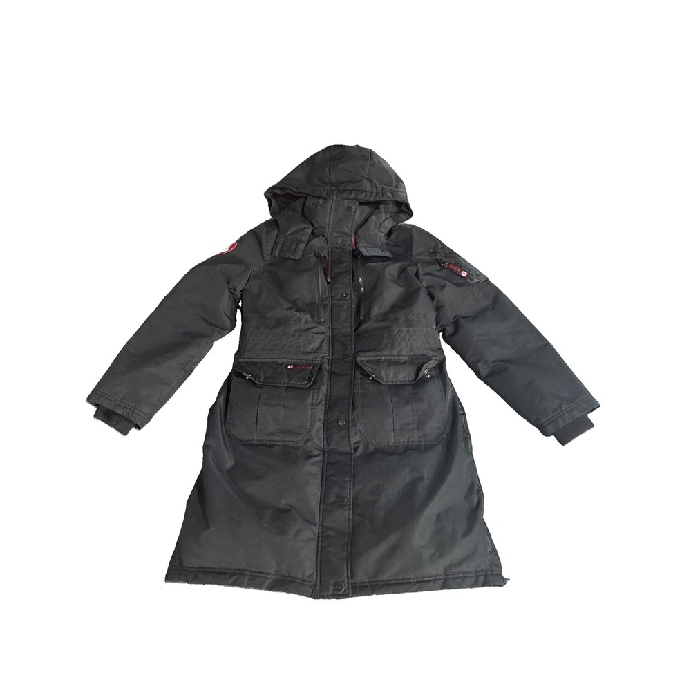 Canada Weathergear Women's Arctic Black Parka Coat Insulated Winter Jacket M